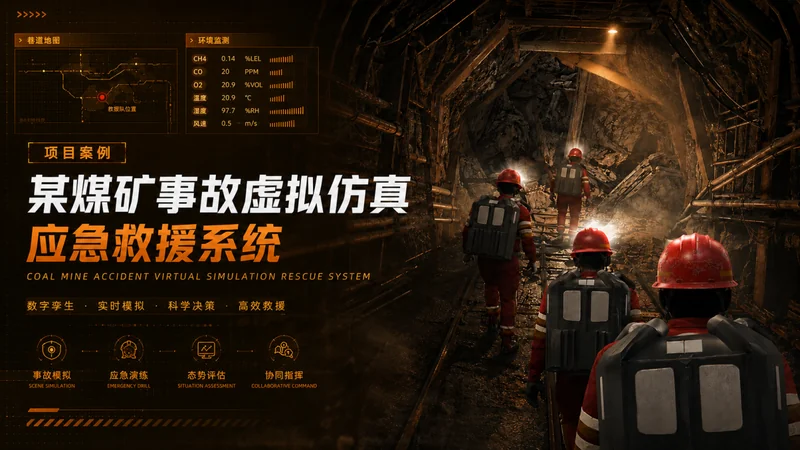 某煤矿事故虚拟仿真应急救援系统
