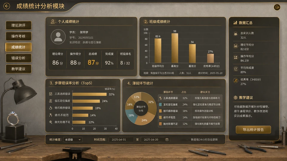 成绩统计分析模块