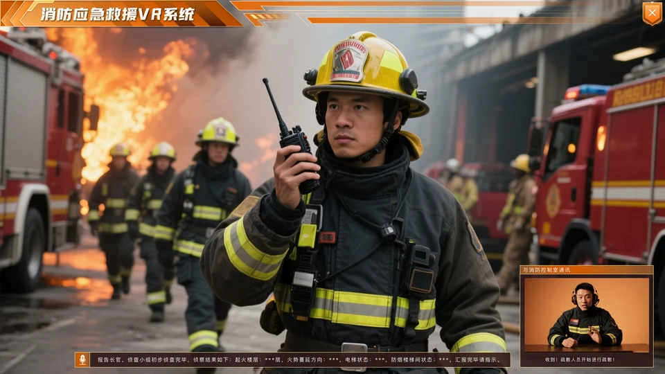 多角色协同消防作战，实现班组实战