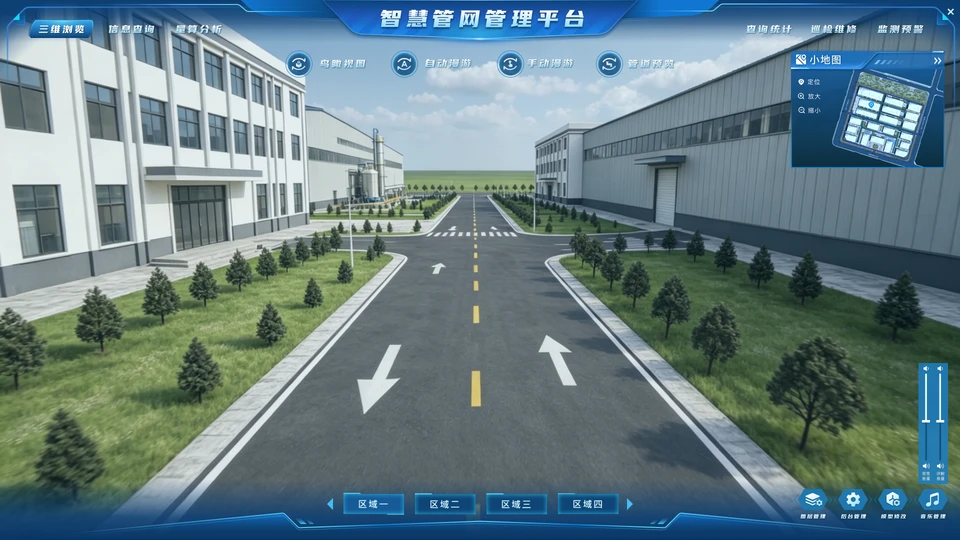 管线三维模型还原，资产“一目了然”