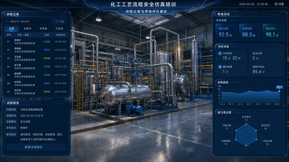 训练记录与考核评价建设